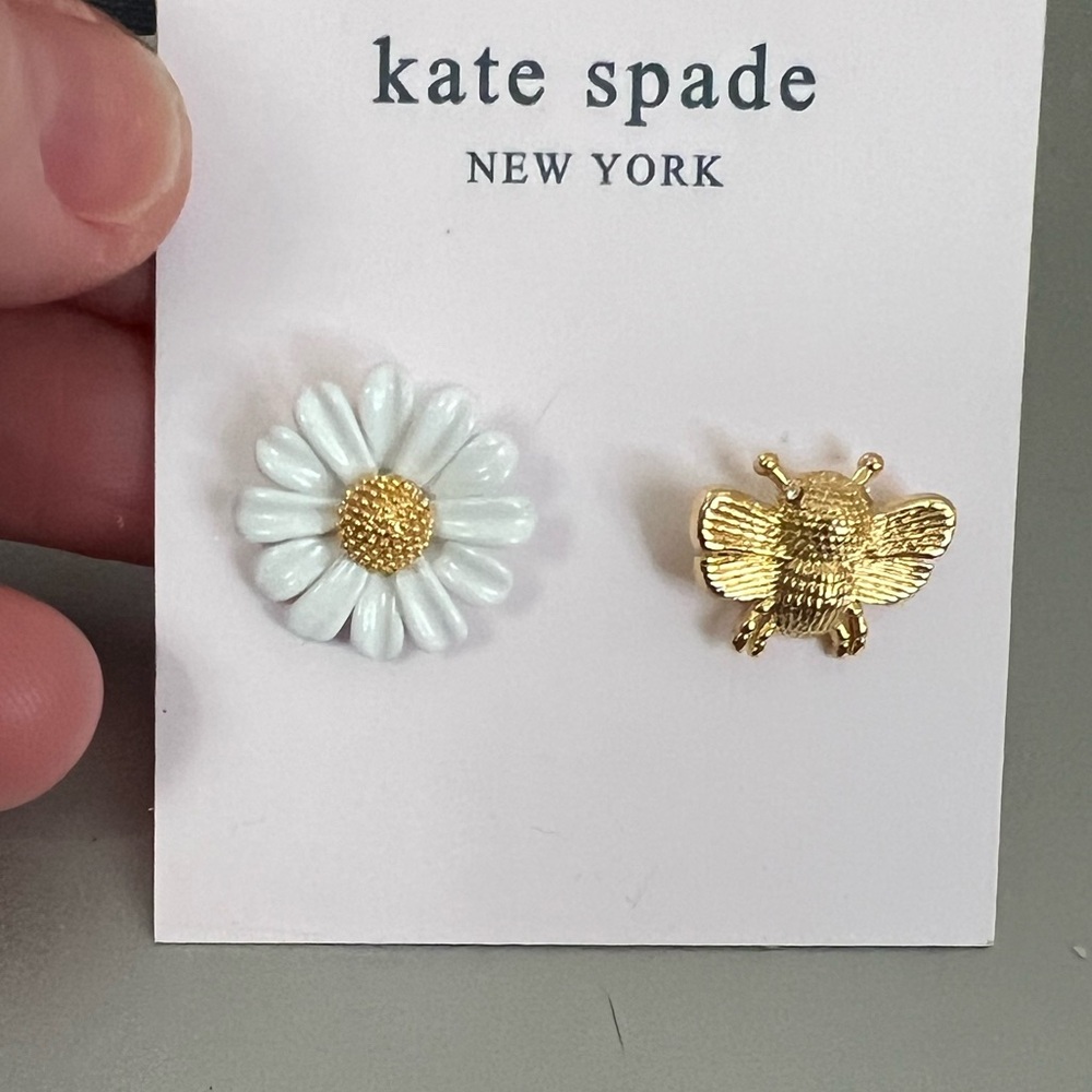 Kate Spade Sunflower and Bee Earrings